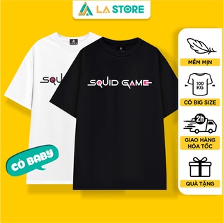 Áo thun unisex squid game - trò chơi con mực | logo phim | lạ store