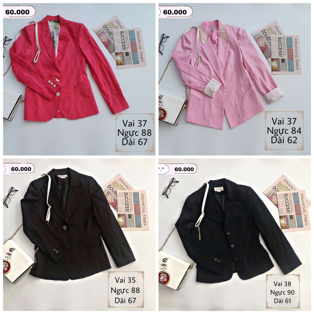 Vest, blazer nữ [2hand] đồng giá 60k