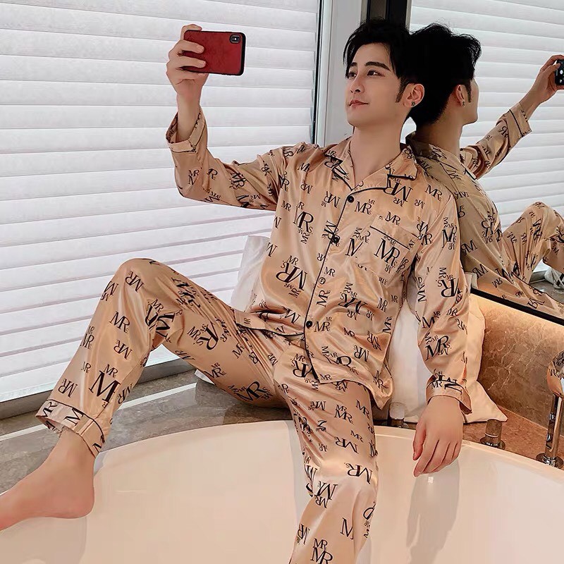 Đồ bộ mặc nhà cho nam dài tay - Pijama dành cho các quý ông siêu sang trọng (Hàng có sẵn)