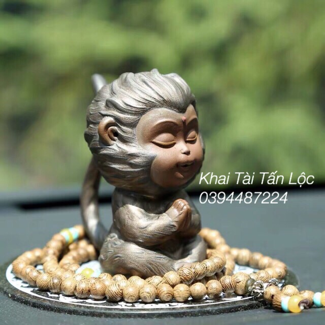Tượng Tôn Ngộ Không mẫu mới siêu dễ thương cute tặng gậy
