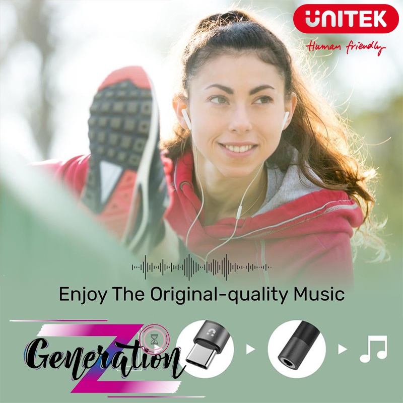 Cáp chuyển Type-c ra loa Unitek M1204A - Cáp USB Type-C ra Jack loa 3.5 Unitek M1204A