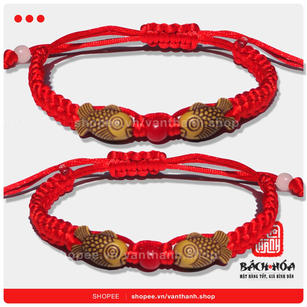 Vòng chỉ đỏ may mắn đôi cá Chép