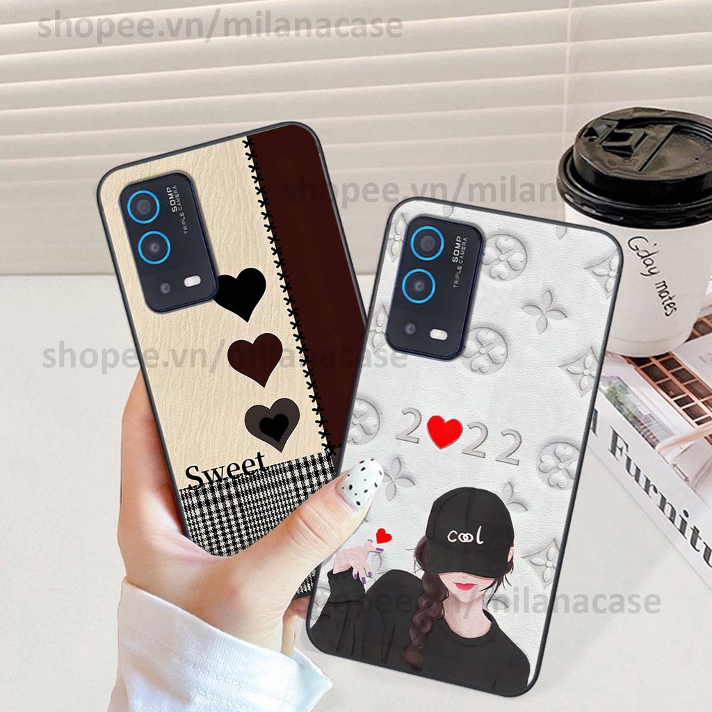 Ốp Oppo A54 / A55 hình trái tim be love tình yêu siêu đẹp, cá tính, thời trang