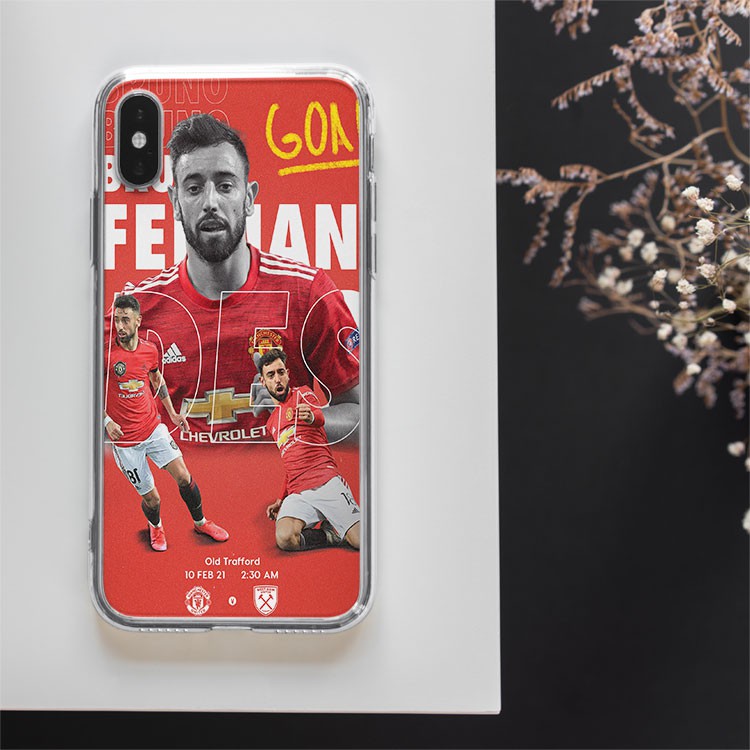 Ốp di động Bruno nhảy múa  tại Old Trafford CLB Manchester United iPhone 7 7P 8 8P X Max 11 12 Pro Max  FOO20210211