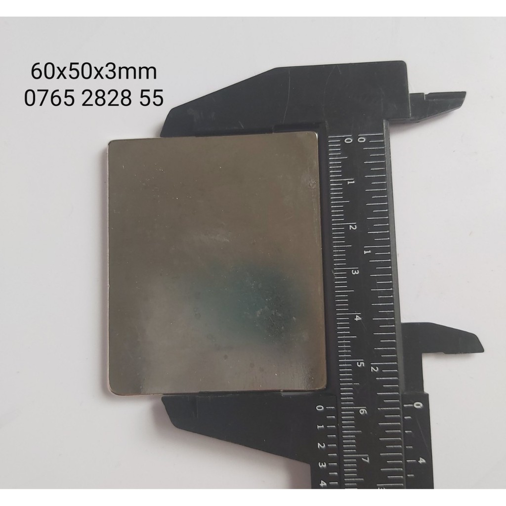 Nam châm 60x50x3mm , Nam châm viên đất hiếm lực siêu mạnh