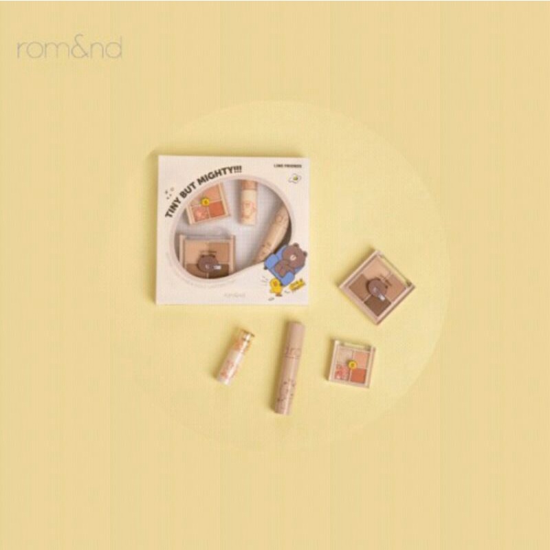 (LINE FRIENDS) set trang điểm Rom&nd LINE FRIENDS gồm 2 bảng mắt | BigBuy360 - bigbuy360.vn