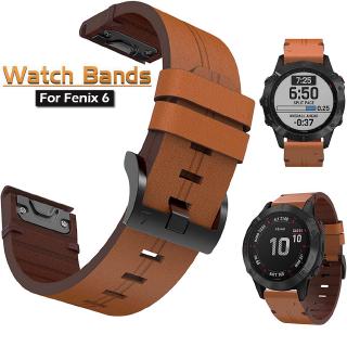 Dây đeo đồng hồ 22mm bằng da cho Garmin Fenix 6 / 6pro/ 5 / 5plus