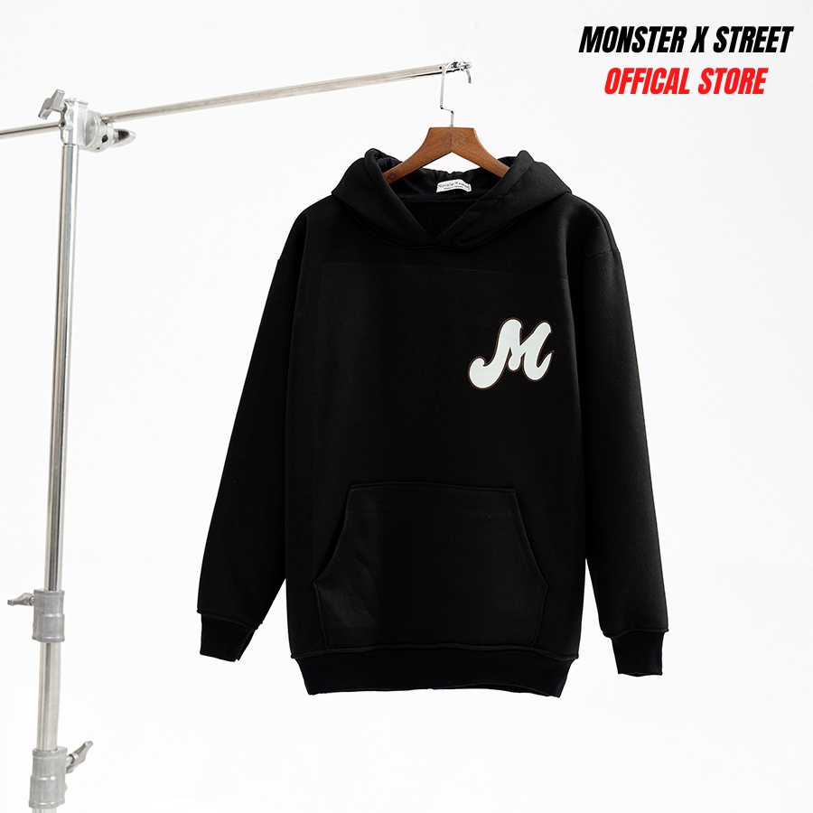Áo hoodie nỉ bông Monster X Street Signature Bowling nam nữ form rộng thu đông Local Brand