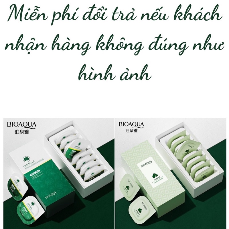 Hộp 8 Hũ mặt nạ bùn Bioaqua chiết xuất Bơ - Mật ong - Hyaluronic Acid - Làm sạch sâu, dưỡng ẩm da