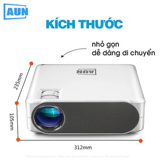 Máy chiếu FullHD AUN F175S - Độ sáng cao, Độ nét cao, Tích hợp Android, Kết nối điện thoại