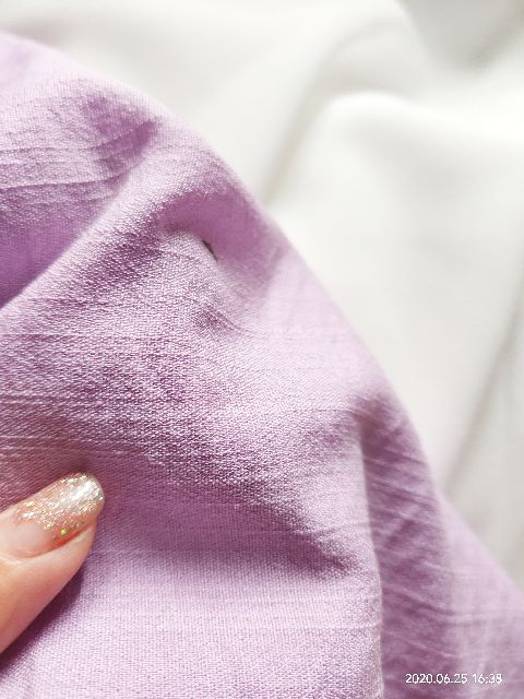 Vải LINEN (xước nhật) màu tím khoai môn