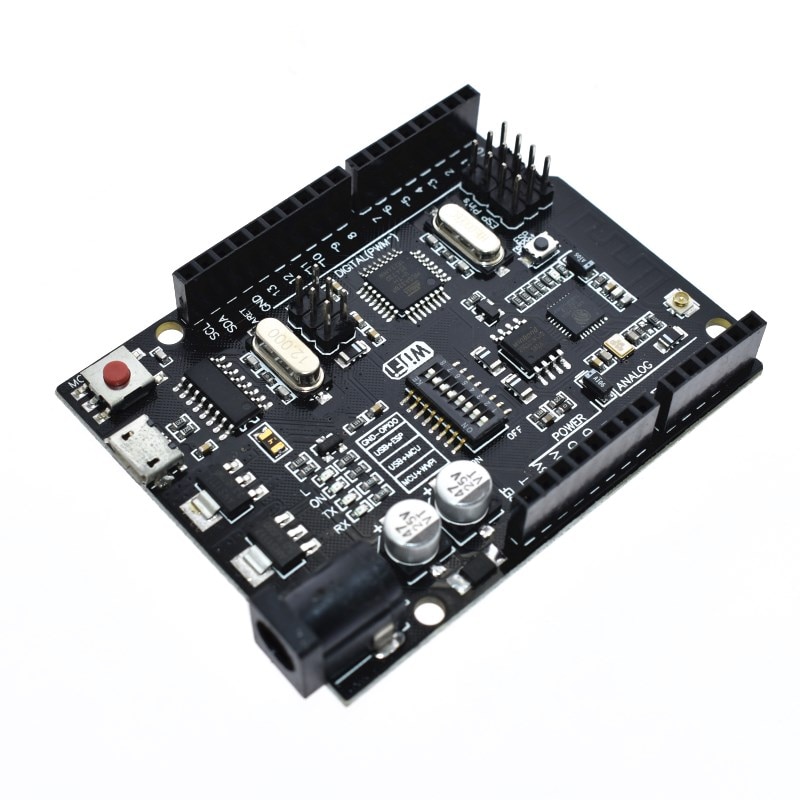 Bảng Mạch Uno R3 + Wifi Atmega328P + Esp8266 (32Mb Usb-Ttl Ch340G Cho Arduino Uno Nodemcu Esp8266 One