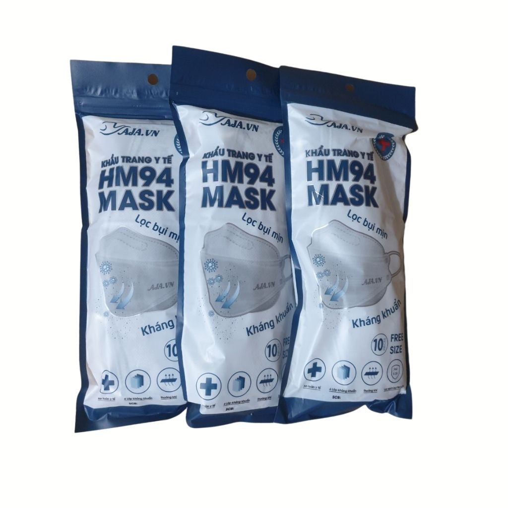Set 50 chiếc Khẩu trang HM Mask 4 lớp KF94 cao cấp túi zip 10 chiếc | BigBuy360 - bigbuy360.vn
