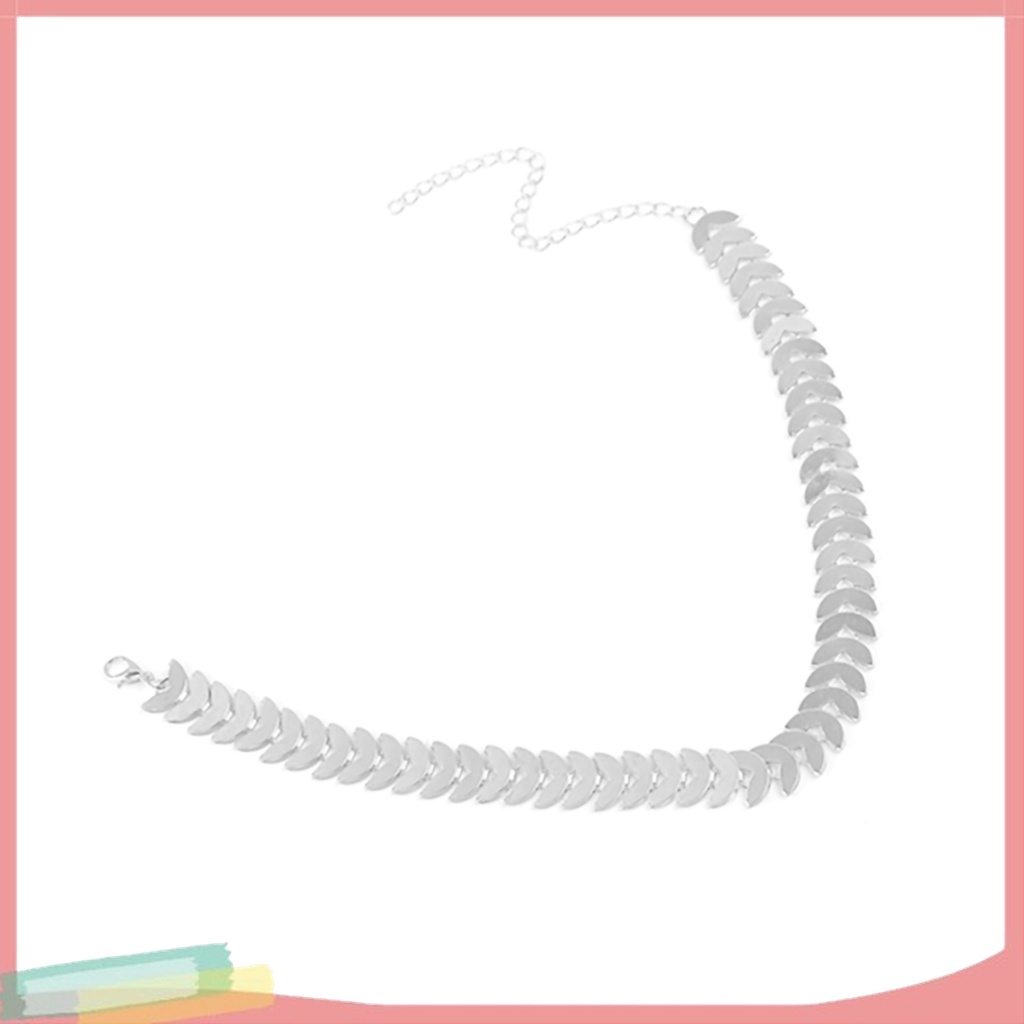 Vòng Cổ Choker Bằng Hợp Kim Họa Tiết Lá Độc Đáo Cá Tính Cho Nữ