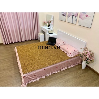 Chiếu hạt gỗ pơ mu hạt 1.8cm - chiếu gỗ mian.vn