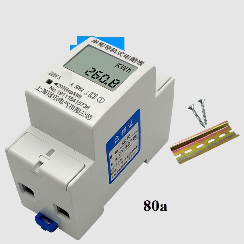 Công tơ điện 1 pha 220v, công tơ đo công xuất tiêu thụ