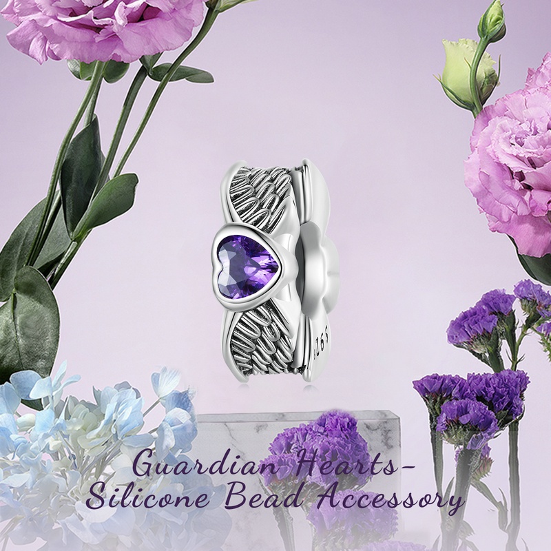 BAMOER Mặt Vòng cổ Bạc 925 Hình Hoa Sen Phong Cách Cổ Điển DIY