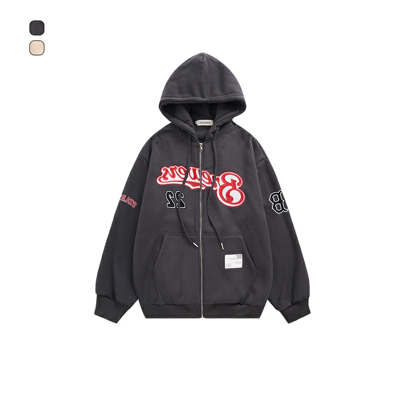 Hoodie dây kéo số 22