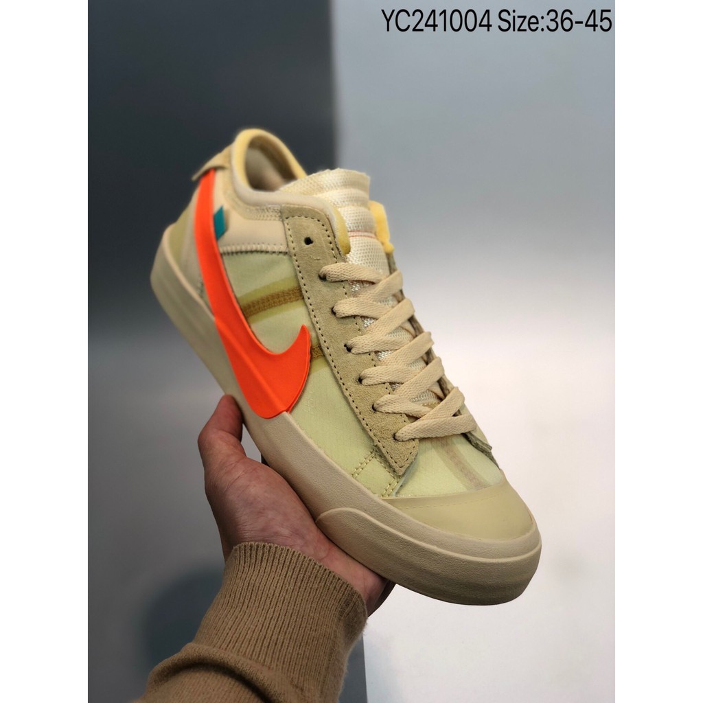 📦 FULLBOX 🌐 ORDER  🎀 SALE 50% 🎀 💯 ẢNH THẬT 🏷 Nike The 10 Nike Blazer Mid Off-White 🏷 👟 GIÀY NAM NỮ 👟