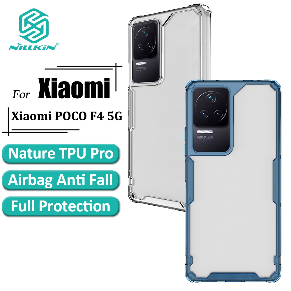 Ốp điện thoại Nillkin bằng tpu mềm trong suốt siêu mỏng chống sốc cho Xiaomi Poco F4