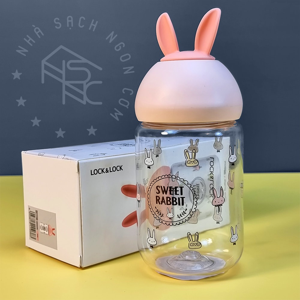 Bình nước trẻ em Lock&amp;Lock Cute Bottle 380ml ABF652