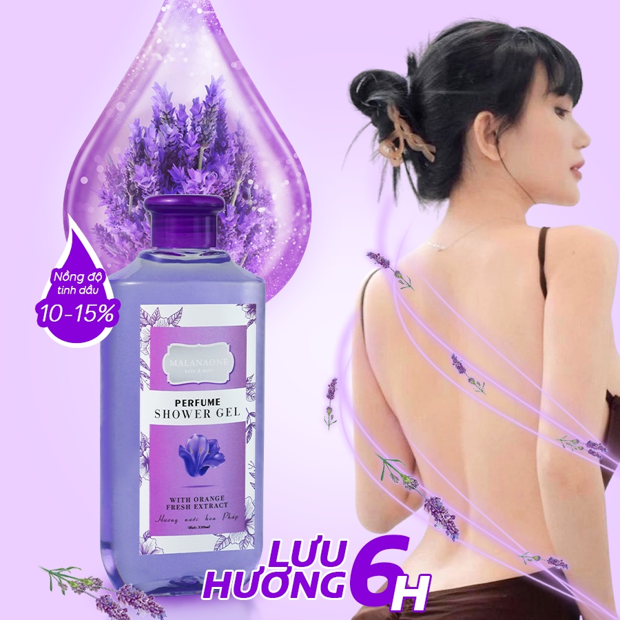 BỘ QUÀ TẶNG SỮA TẮM THƠM LÂU HƯƠNG NƯỚC HOA MALANAONE 330ML VÀ SỮA RỬA MẶT DỊU NHẸ CHIẾT XUẤT TRÀM TRÀ ELDAS 120ML