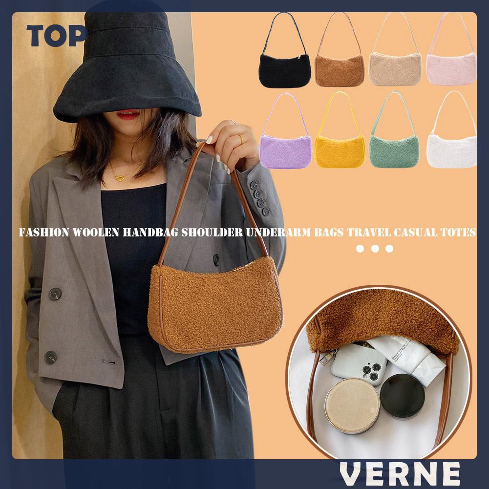 Túi Xách Len Đeo Vai Thời Trang Du Lịch Tiện Dụng