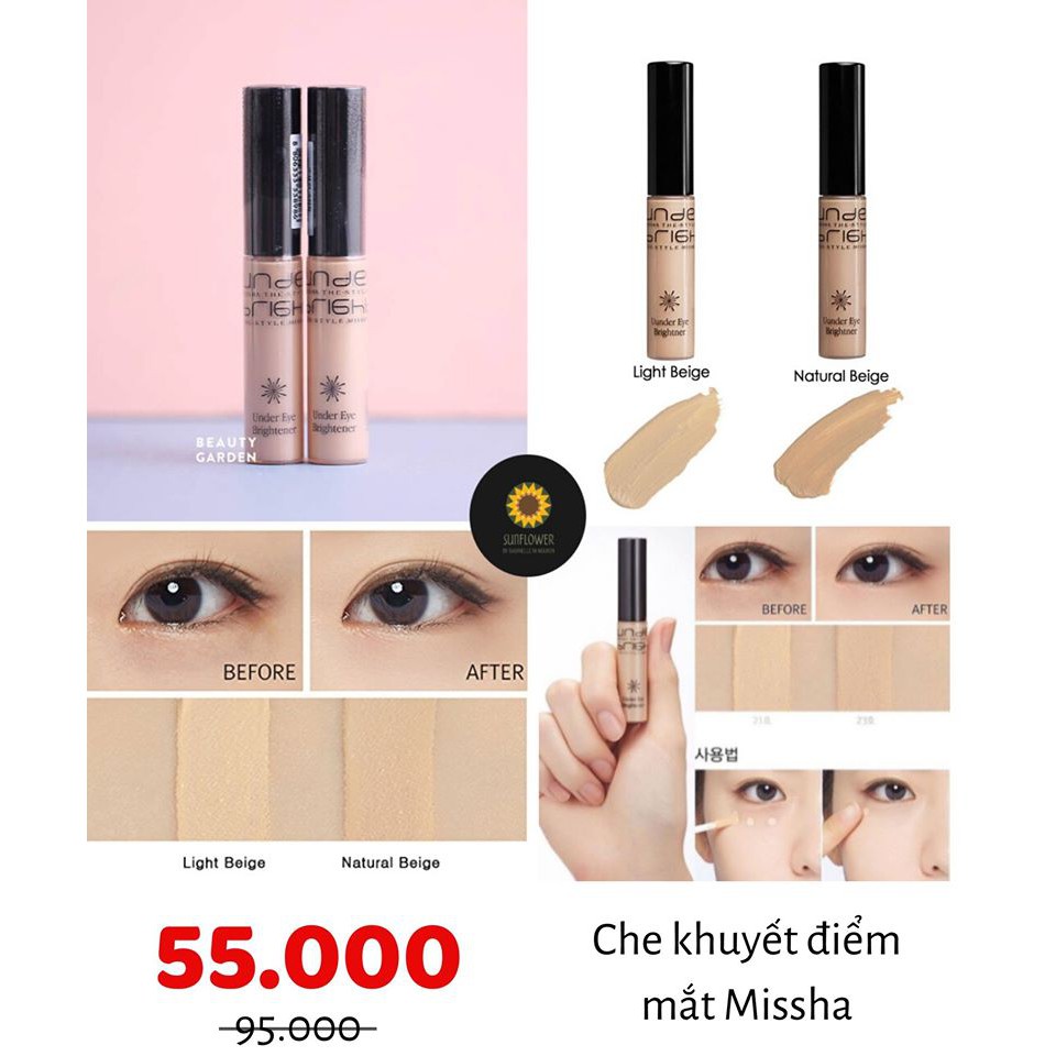 CHE KHUYẾT ĐIỂM MISSHA Under Eye Brightener | BigBuy360 - bigbuy360.vn
