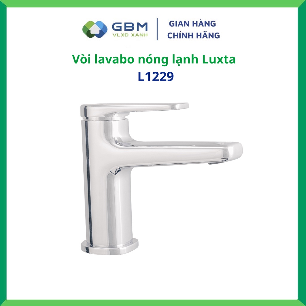 [Mã BMBAU300 giảm 10% đơn 499K] Vòi Lavabo Nóng Lạnh Luxta L1229-VLXA XANH