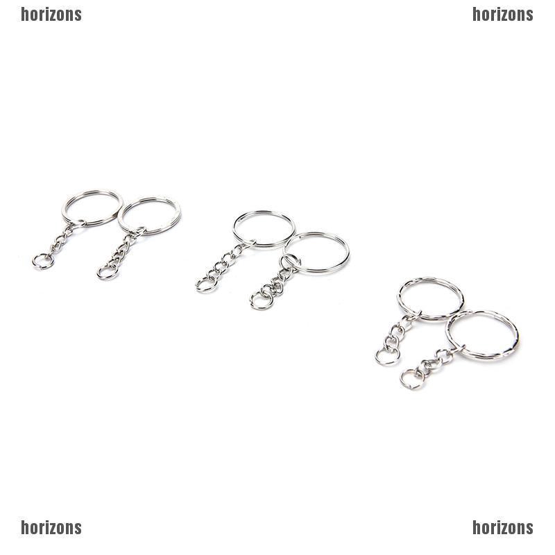 Set 100 móc khóa tròn bằng hợp kim cỡ 25mm tiện dụng