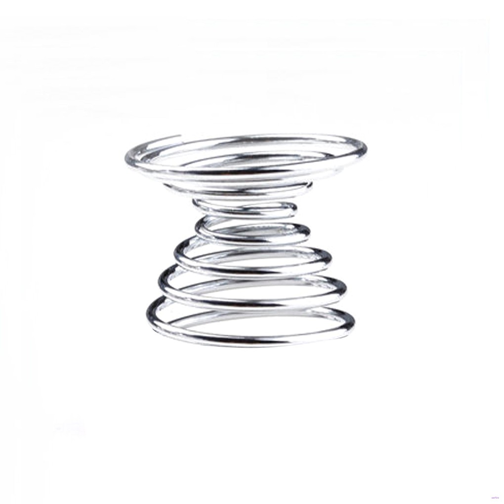 Metal Egg Cup Spiral Kitchen Breakfast Hard Boiled Spring Holder Egg Cup