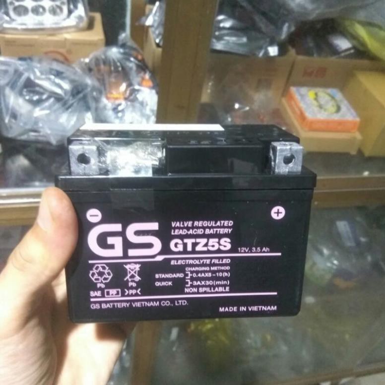 ắc quy xe máy GS 5A, 3.5A bảo hành 1 năm 1 đổi một hàng loại 1