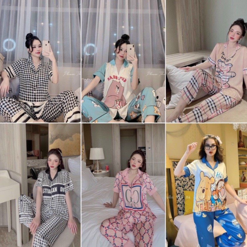 Ngủ Lụa Pizama- pijama chất satin, latin [SIÊU MÁT MỊN]