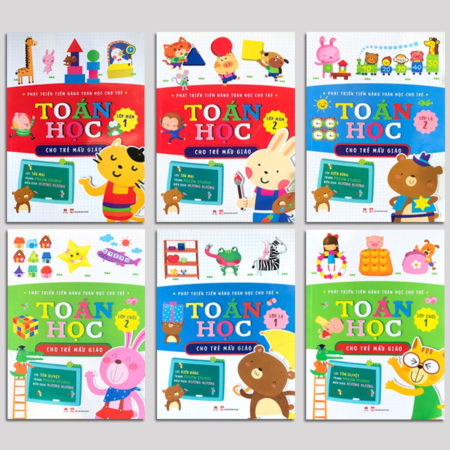 Sách - Phát Triển Tiềm Năng Toán Học Cho Trẻ - Toán Học Cho Trẻ Mẫu Giáo (Bộ 6 quyển)
