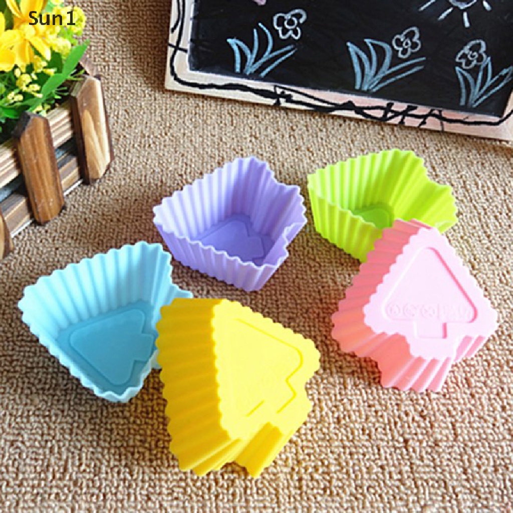 1 Khuôn Làm Bánh Muffin Bằng Silicone Hình Mũi Tên Nhiều Màu Sắc Tiện Dụng