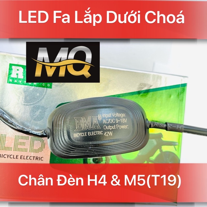 ĐÈN PHA LED C6 3 TIM LED H4 (GIÁ 1 BÓNG)