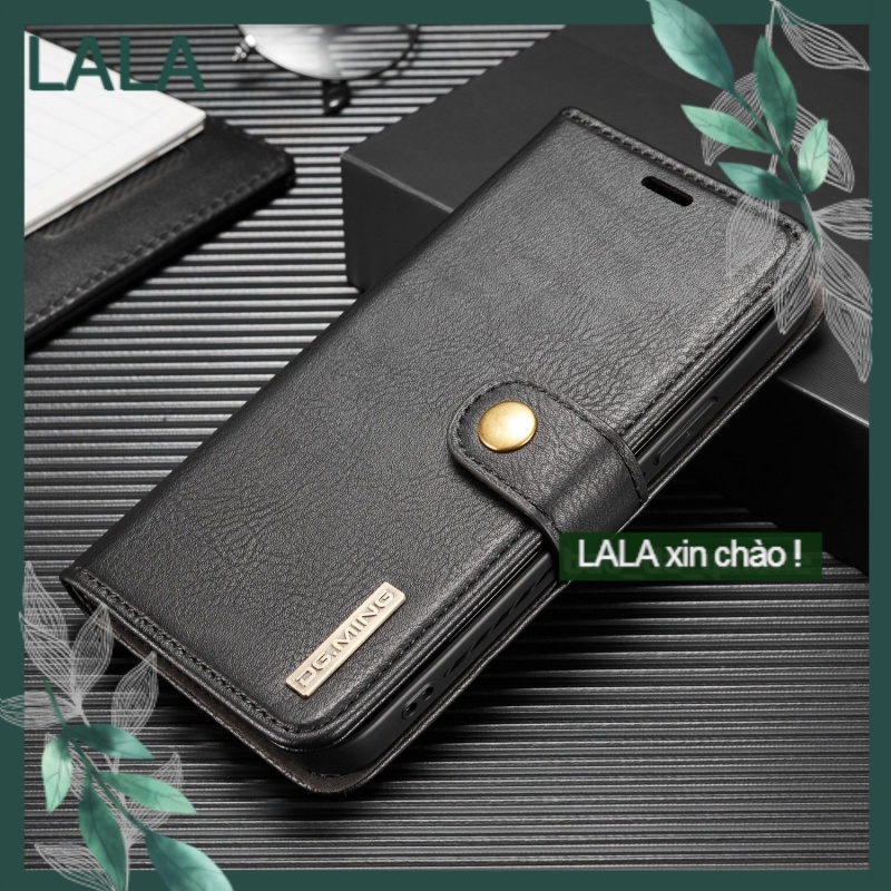 Bao da iphone cao cấp cho iphone 12 mini/ 12/12 Pro / 12 Pro max - Có thể tháo rời được - Chất liệu da cao cấp [D01]