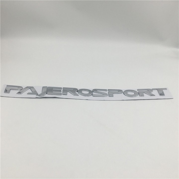 Logo chữ PAJERO SPORT nổi dán trang trí xe Mitsubishi Pajero hàng cao cấp