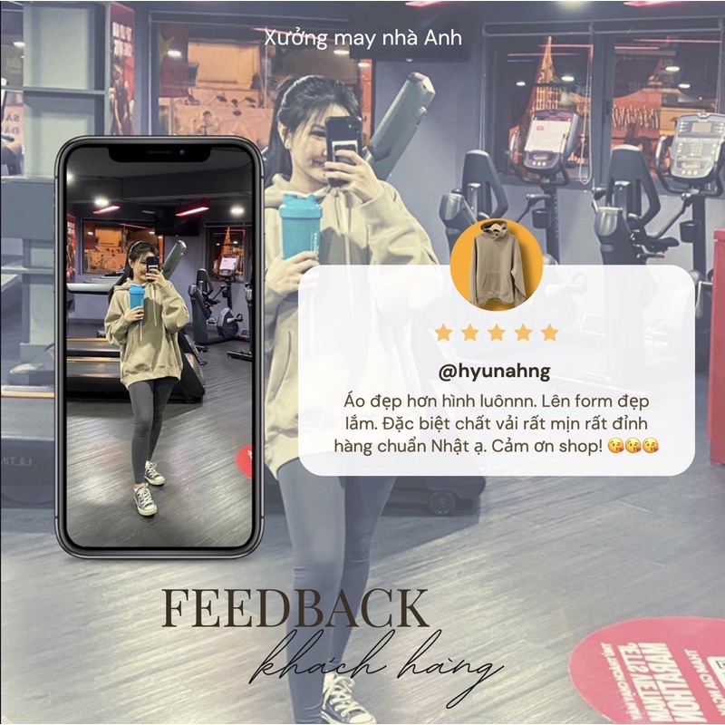 Áo hoodie unisex thương hiệu Nhật Bản chất vải nhập cao cấp