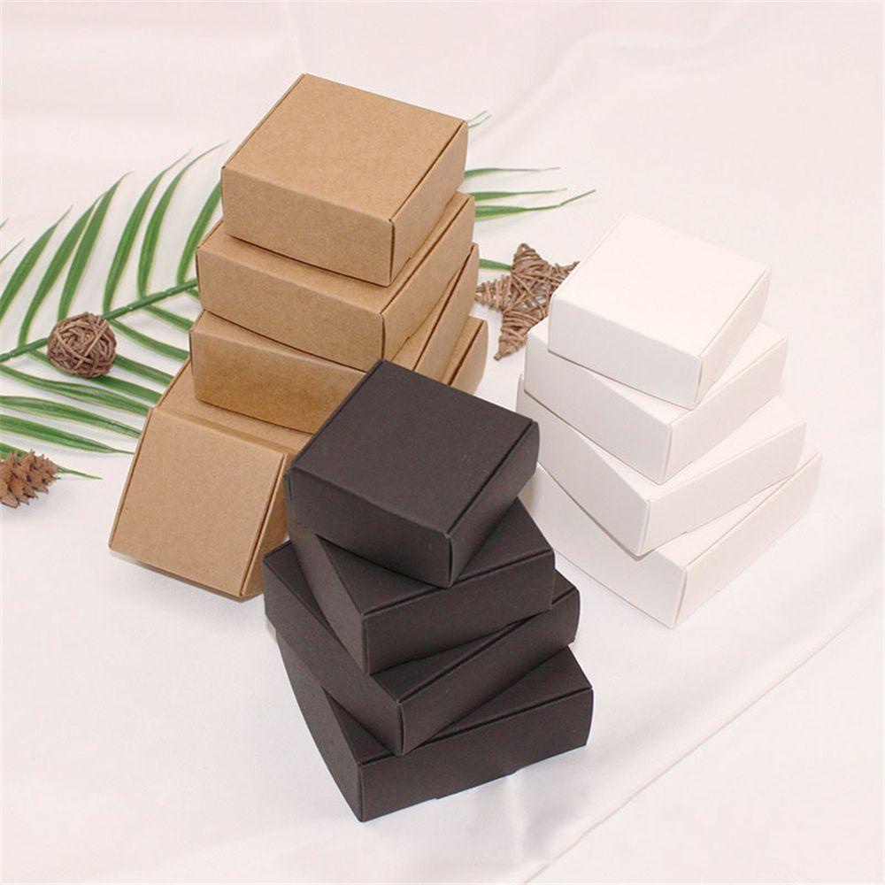 Set 10 Hộp Giấy Kraft Đựng Kẹo / Trang Sức Làm Quà Tặng Độc Đáo