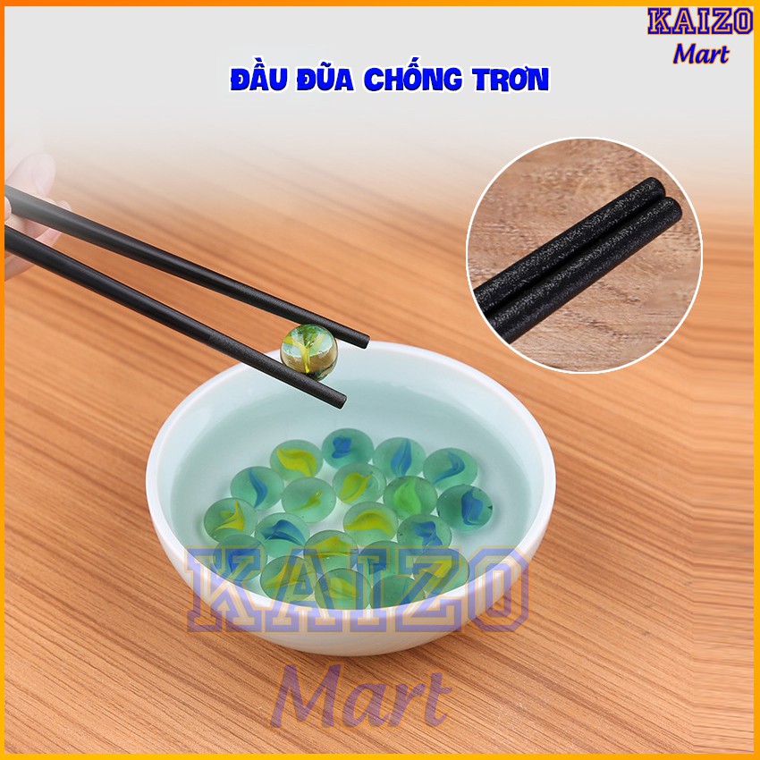 Đũa hợp kim mạ Vàng phong cách Hàn Quốc chống gãy chịu nhiệt tốt - Bảo Hành 3 tháng - Kaizo Mart