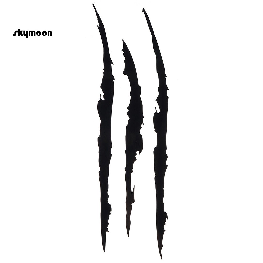 Miếng dán phản quang hình vết cào dọc trang trí đèn pha xe hơi cá tính