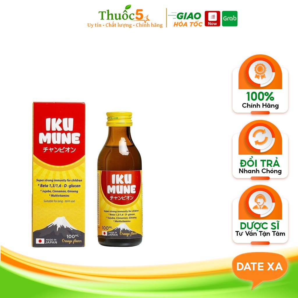 IKU MUNE- IKUMUNE tăng cường sức đề kháng cho trẻ nhập khẩu Japan lọ 100ml