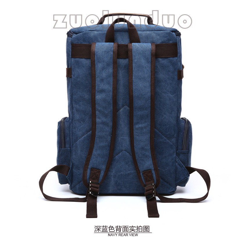 Balo túi xách vải du lịch 8831 Hàng loại 1- sz 46x30x17cm (Nâu đậm-Nâu sáng-Rêu-Đen-Xám)