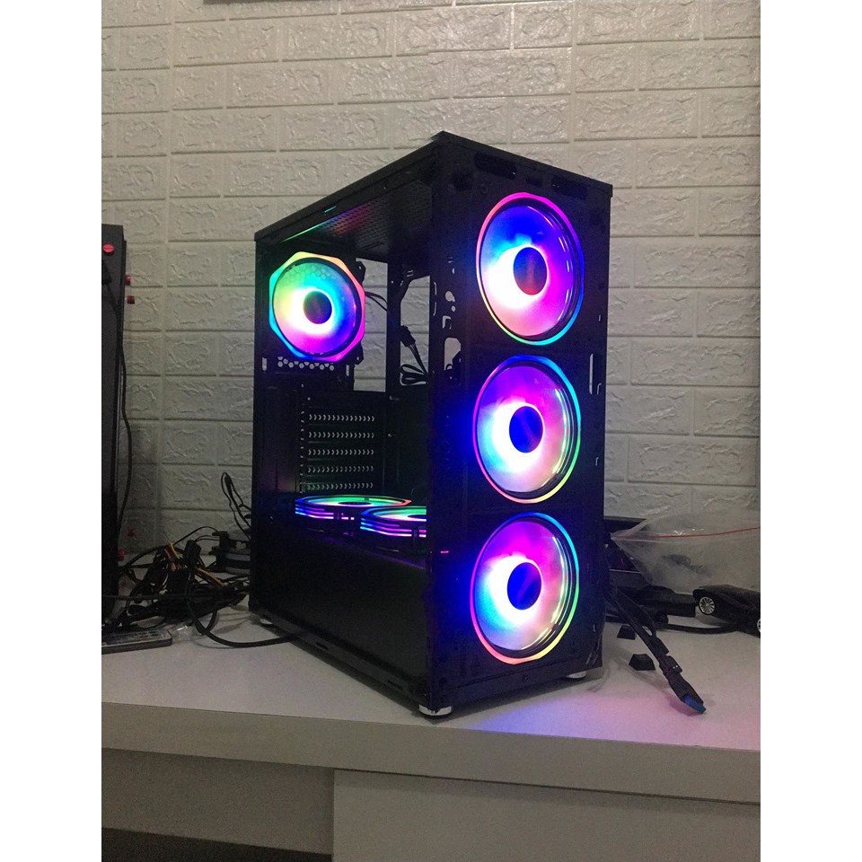 [Xả Kho - Thanh Lý] Vỏ Case RuBik II ( Thùng Máy Tính ) Sự kết hợp hoàn hảo với Fan RGB 366 hiệu ứng