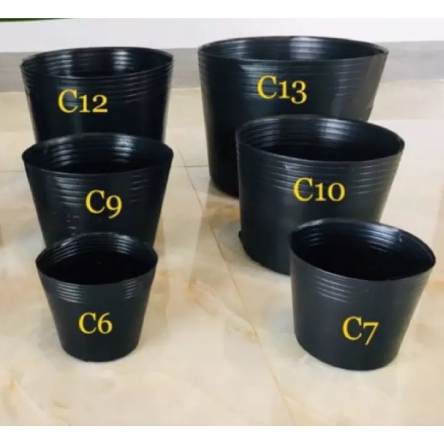 Chậu Nhựa Ươm C10 - C13 Loại Tốt Chuyên Dùng Trồng Hoa Và Cây Cảnh (Cqh)