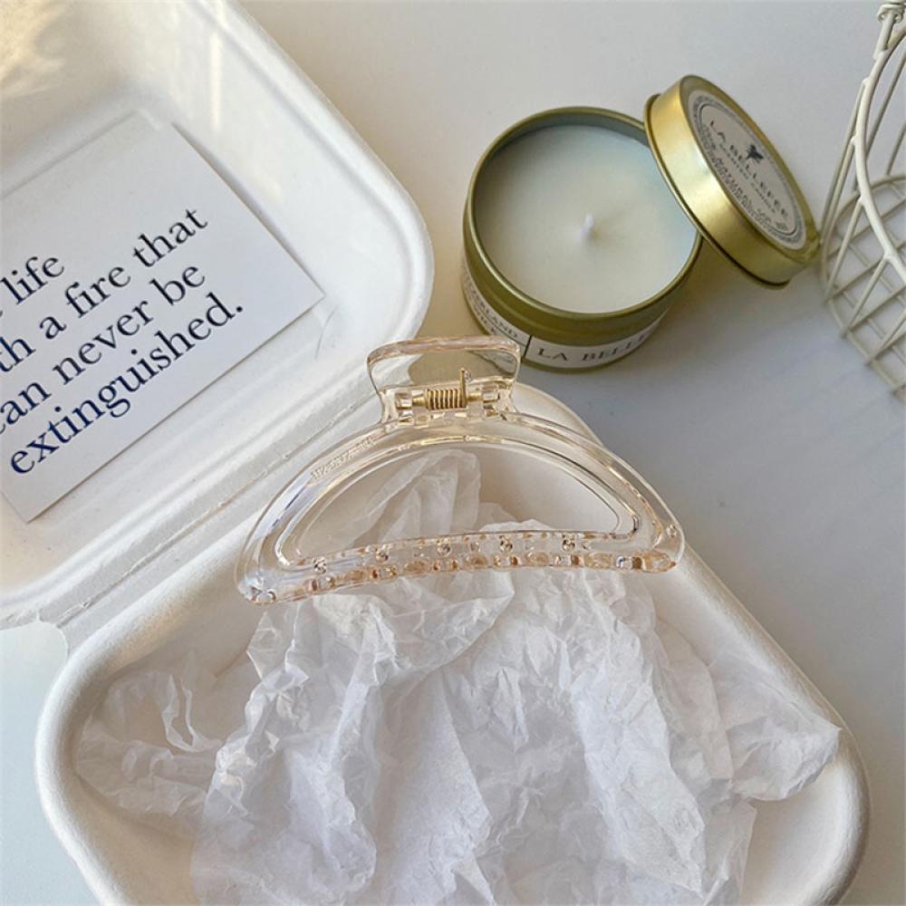 Kẹp Tóc Hình Quạt Rỗng Bằng Acrylic Đơn Giản J2R3