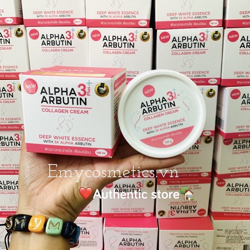 Kem Dưỡng Trắng Da Body Alpha Arbutin 3+ Plus Thái Lan Dạng Hủ Thể Tích 100ml