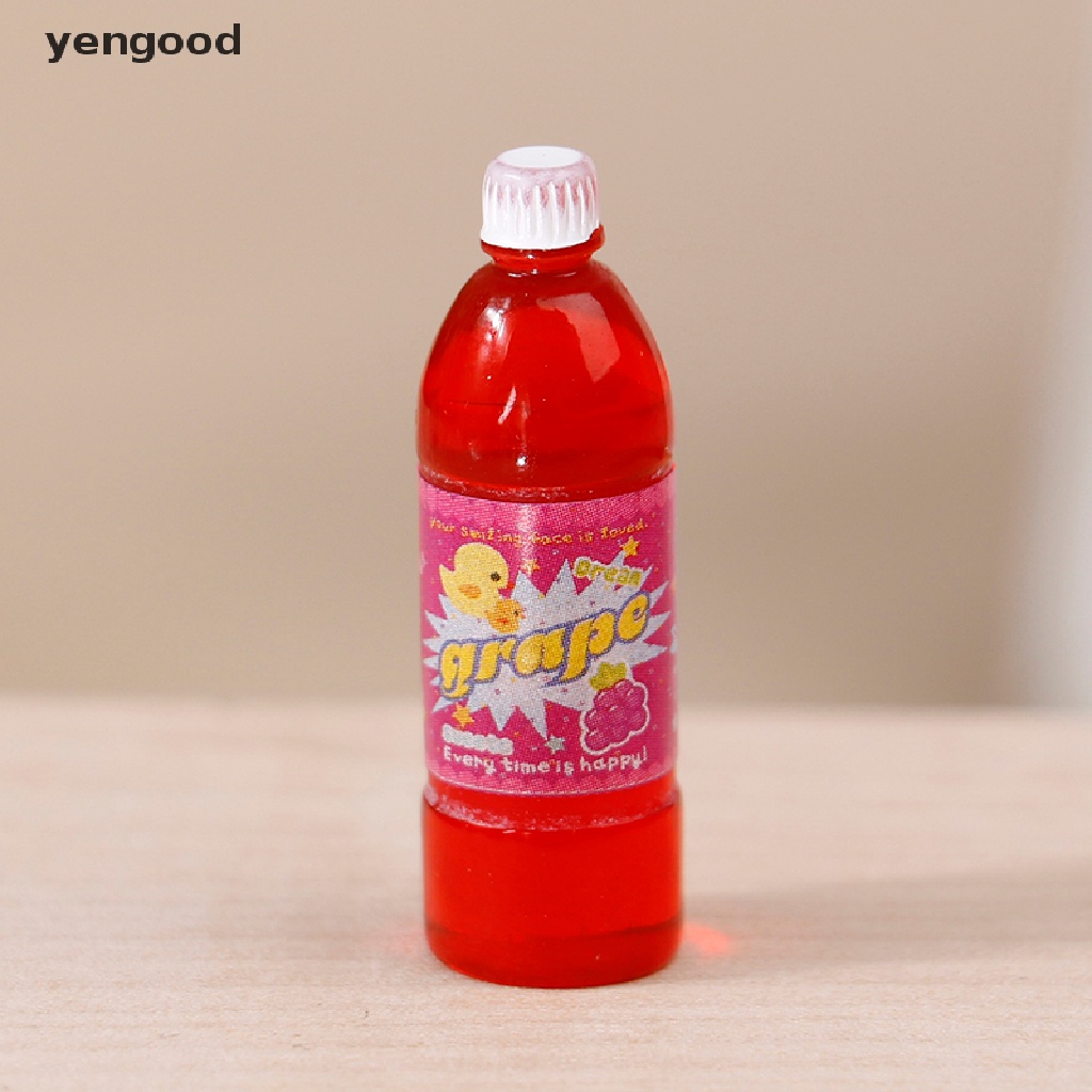 Set 5 Mô Hình Chai Nước Ép Trái Cây Hoạt Hình Trang Trí Nhà Búp Bê