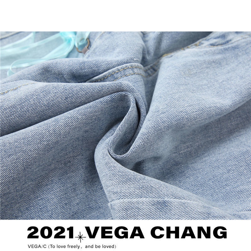 Autumn fashion European and American style high-waisted jeans for women #14